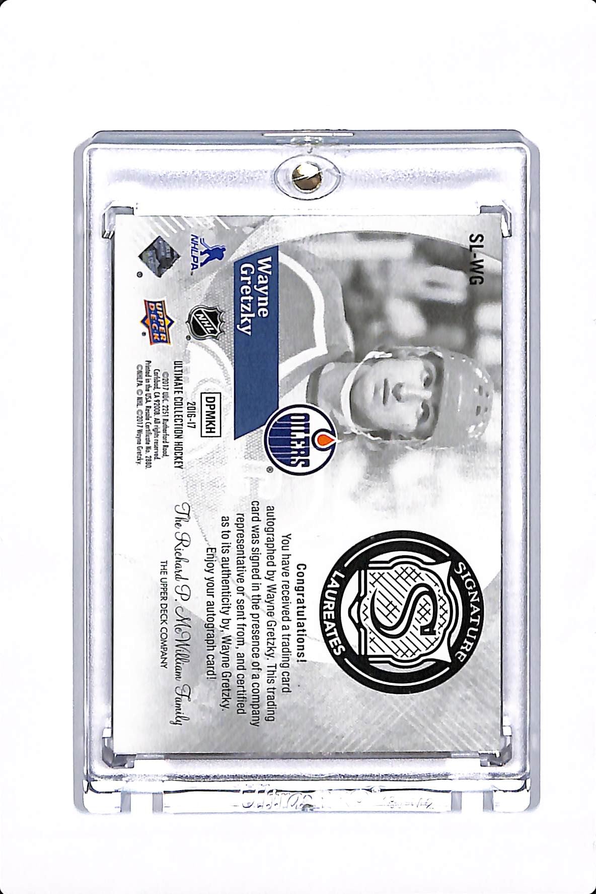 2016-17 UPPER DECK ULTIMATE WAYNE GRETZKY SIGNATURE LAUREATES /25