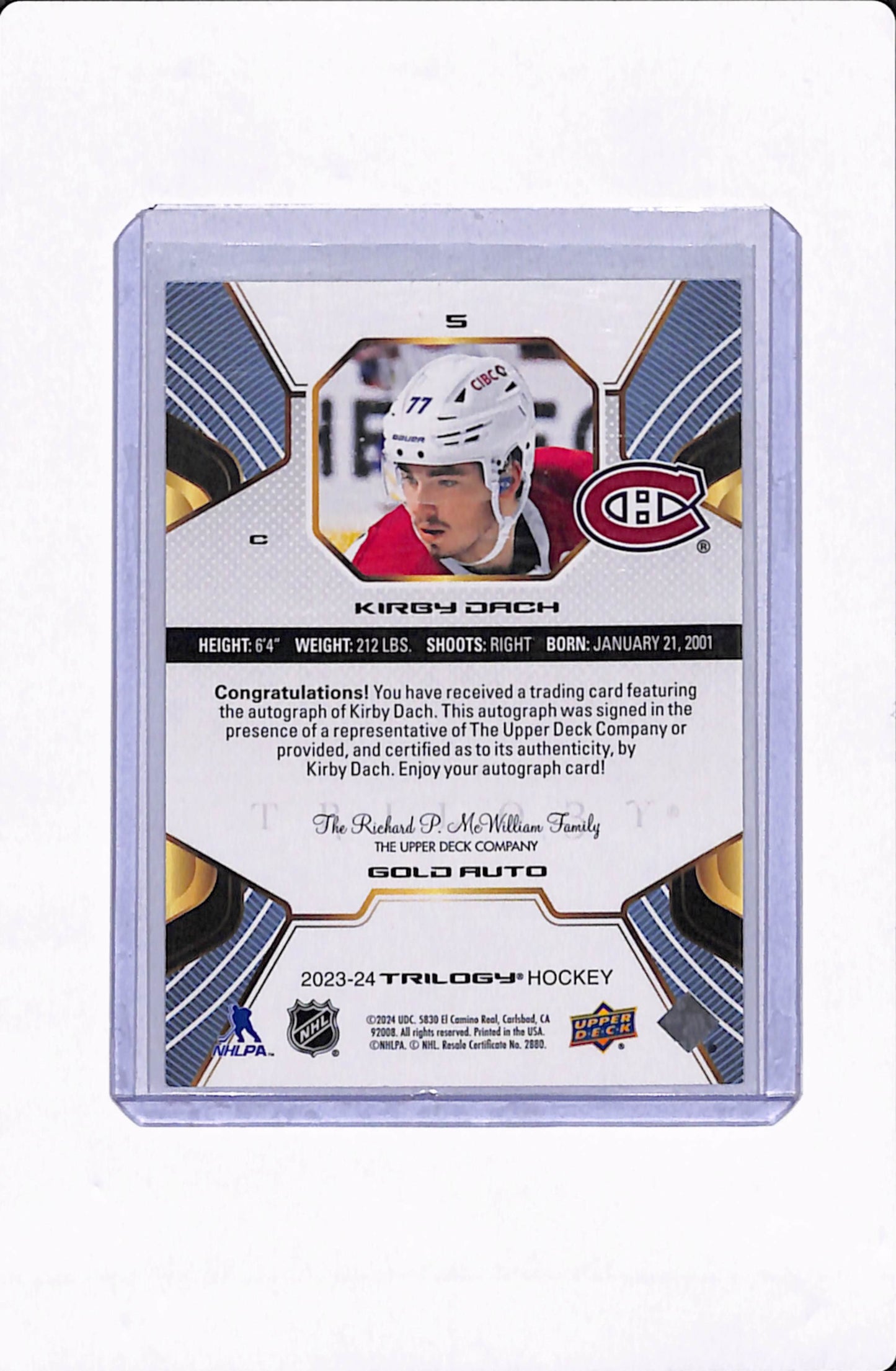 2023-24 TRILOGY KIRBY DACH AUTO