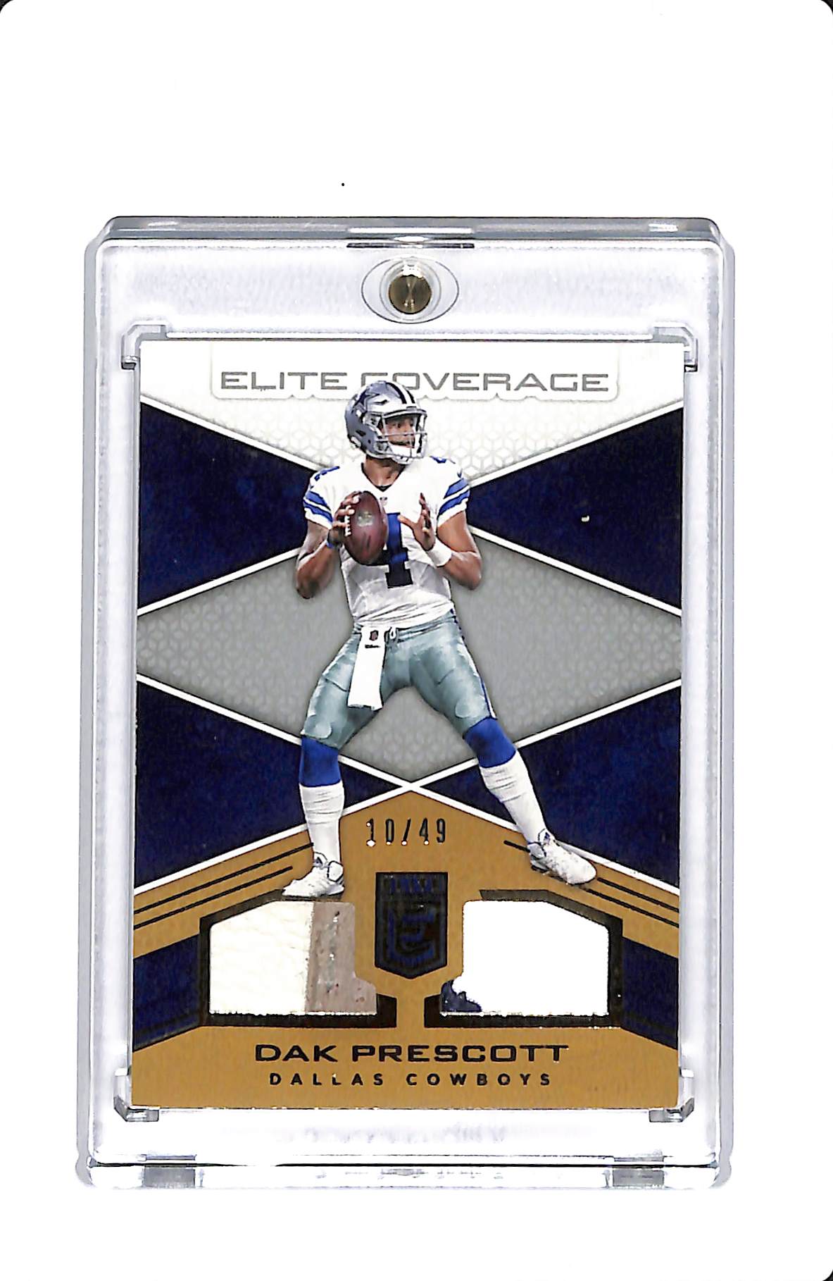 2017 PANINI DONRUSS ELITE ELITE COVERAGE DAK PRESCOTT DUAL PATCH 10/49