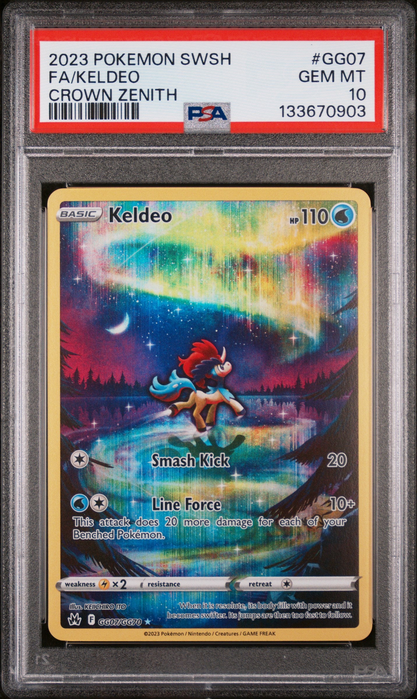 keldeo pokemon card value (Mega Rising 70) Commemorate your favorite tabletop game with this Keldeo 2023 Pokemon Crown Zenith Holo Rare #GG07 PSA Authenticated 10 Card Keldeo Pokemon Cards Price Guide