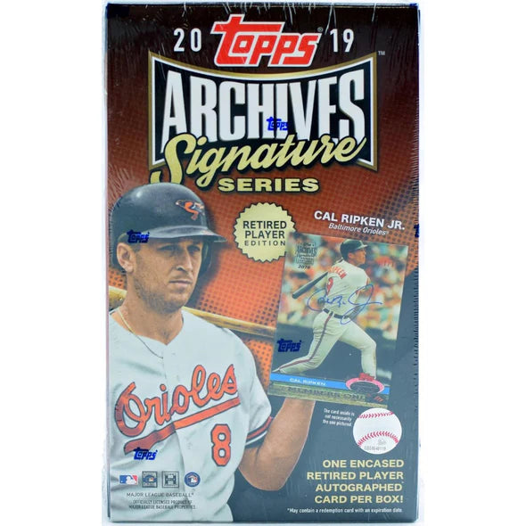 2019 Topps Archives Signature Series Retired Player Edition Baseball Hobby Box