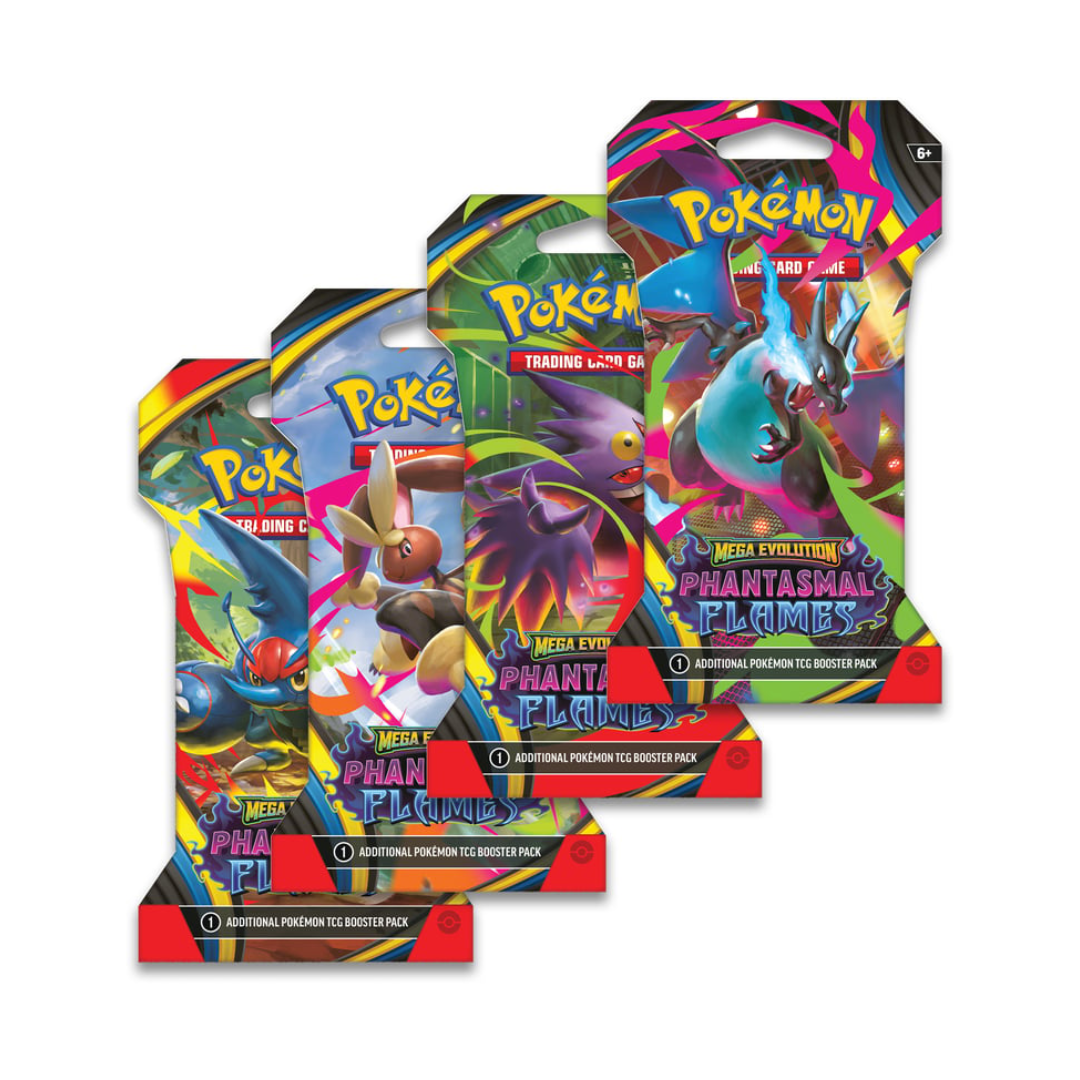 Pokemon Mega Evolutions Phantasmal Flames Sleeved Booster Pack