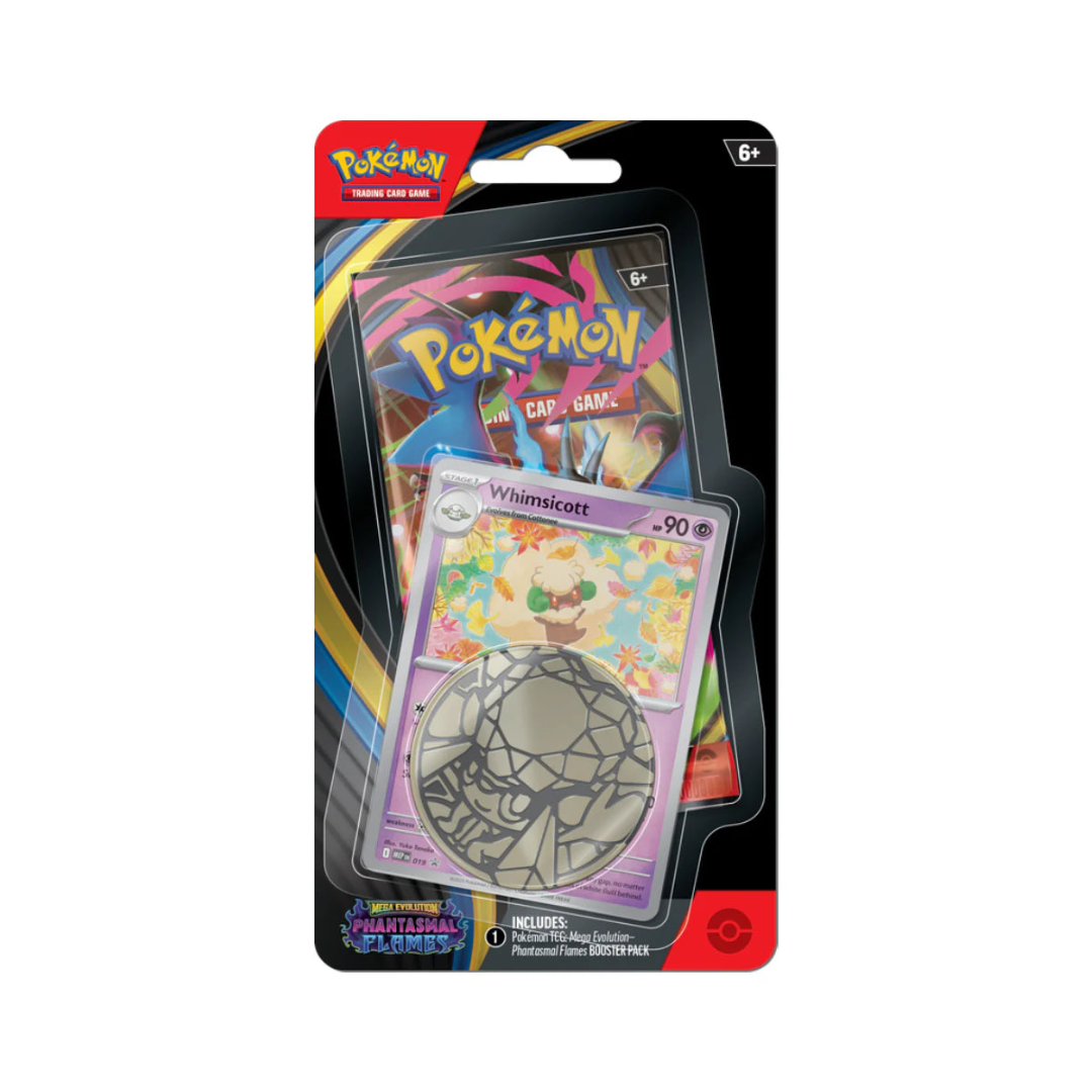 Pokemon Mega Evolution Phantasmal Flames Checklane Blister (Whimsicott)