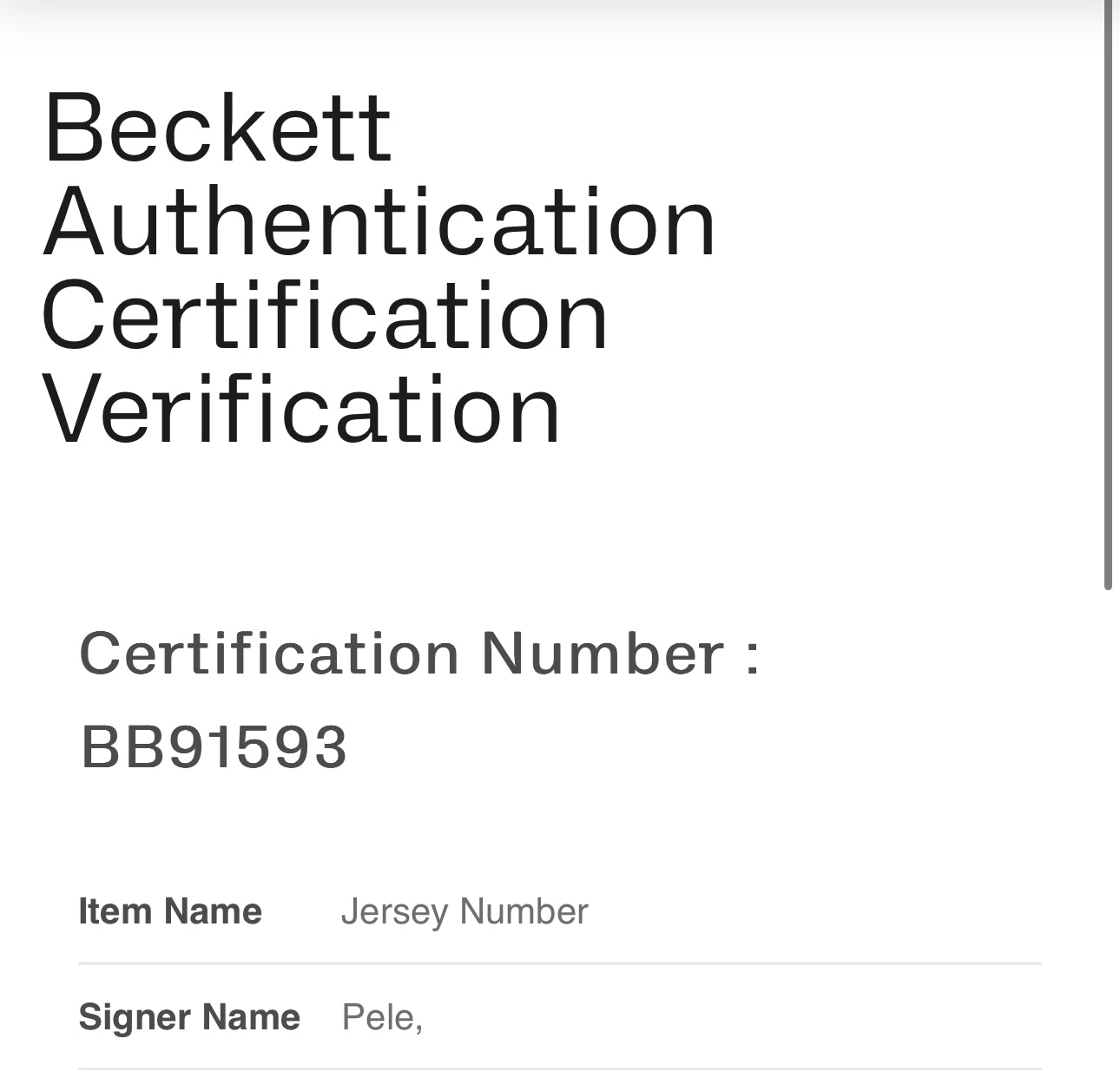 Pele Signed Autographed Framed Brazil Soccer Jersey Beckett COA