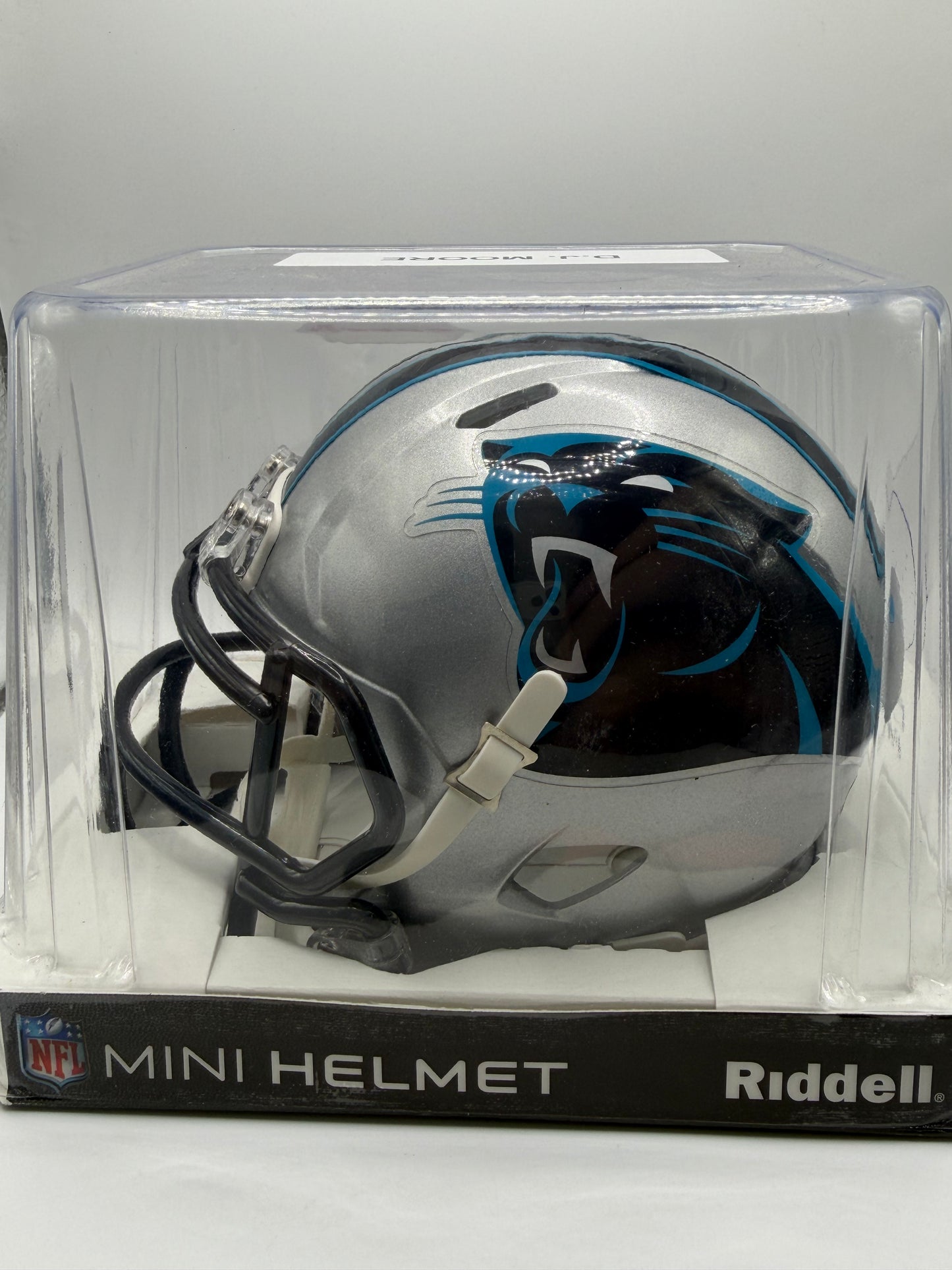 DJ Moore Signed Mini Riddell Helmet (Speed) Beckett COA