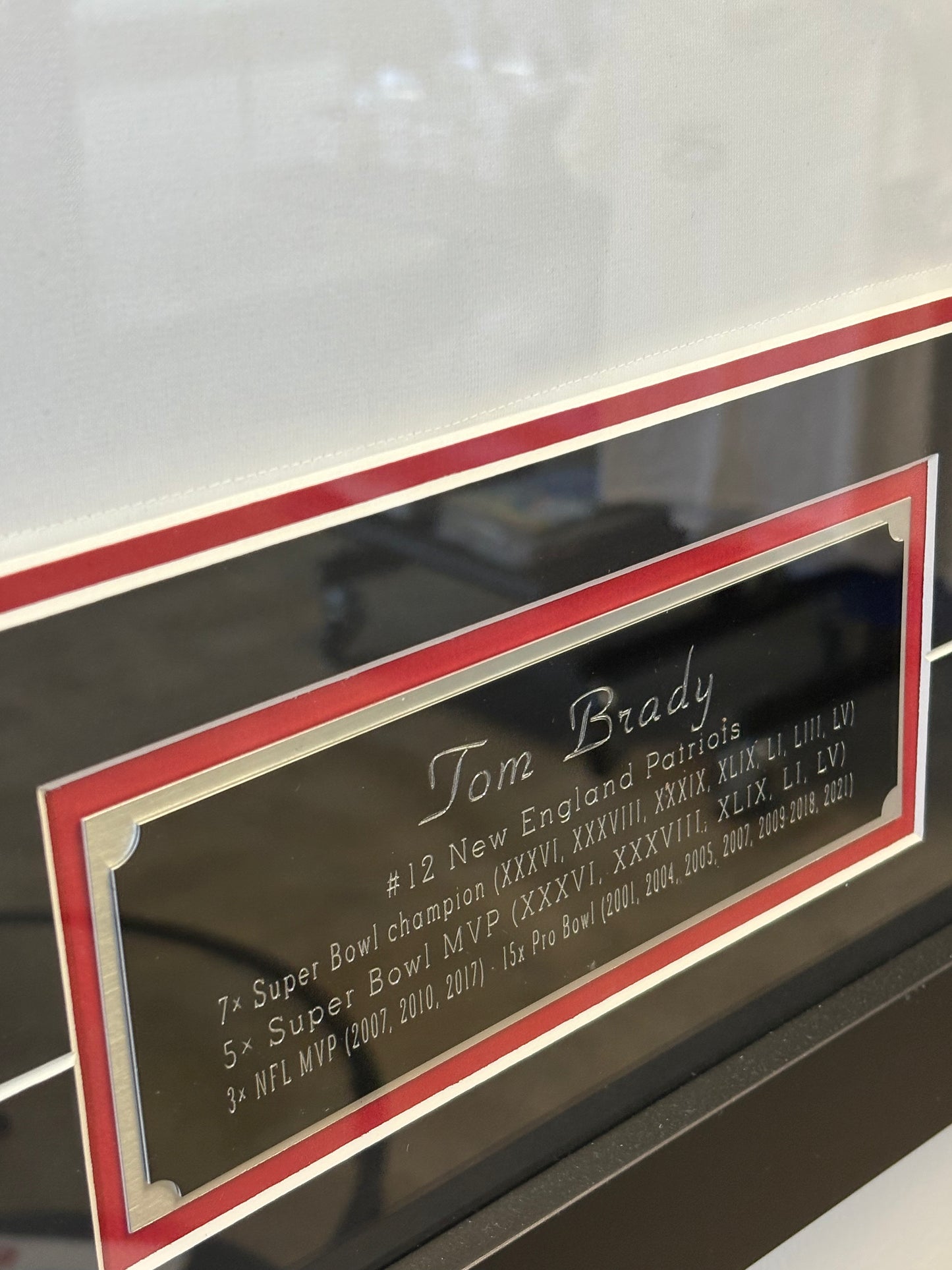 Tom Brady New England Patriots Signed Jersey Autographed Framed TRISTAR COA