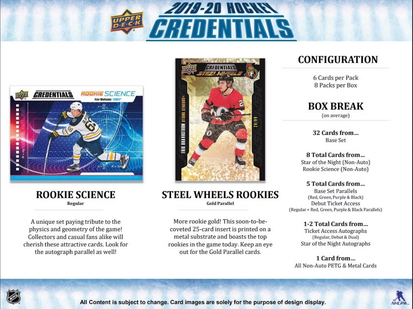 2019-20 Upper Deck Credentials Hobby Box