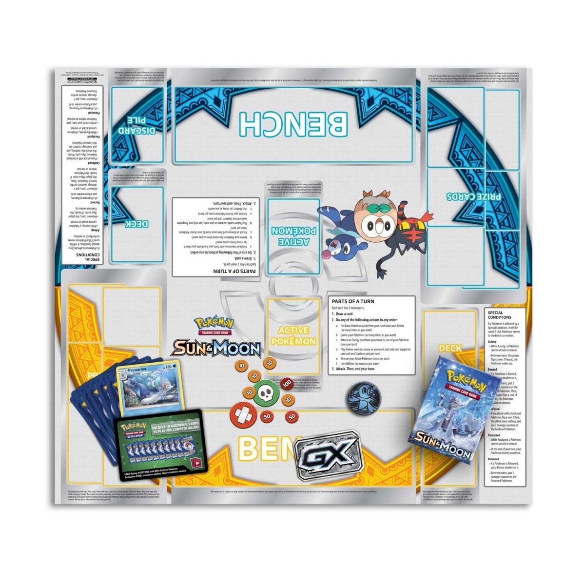 Sun & Moon Bright Tide Theme Deck - Primarina