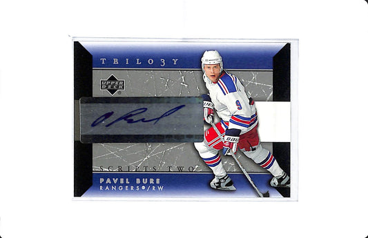 2005/06 UPPER DECK TRILOGY SCRIPTS TWO PAVEL BURE AUTO