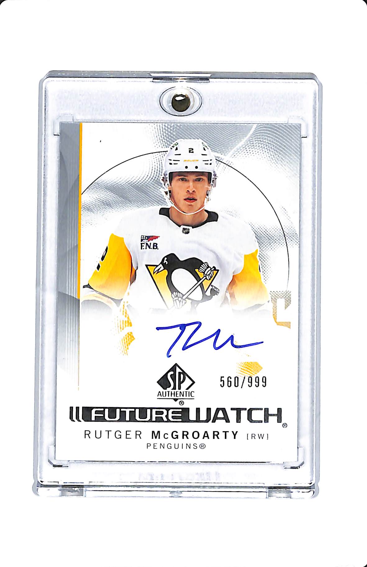 2024-25 UD SP AUTHENTIC RUTGER MCGROARTY FUTURE WATCH AUTO 560/999
