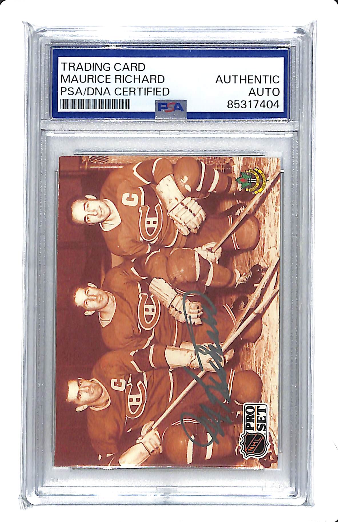 1991 Pro Set Maurice Richard PSA/DNA Certified Auto #337