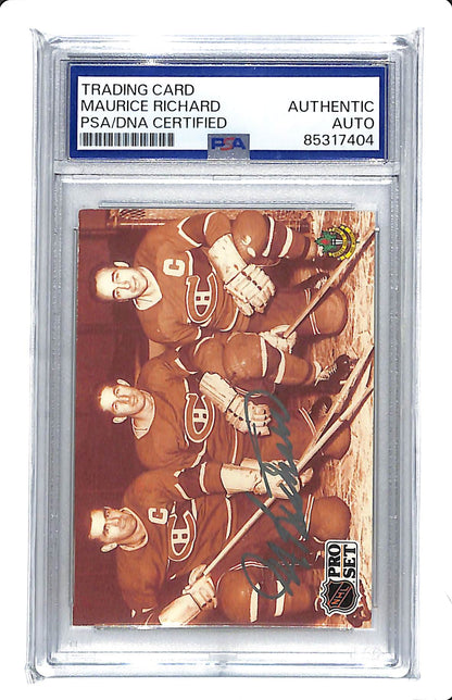 1991 Pro Set Maurice Richard PSA/DNA Certified Auto #337