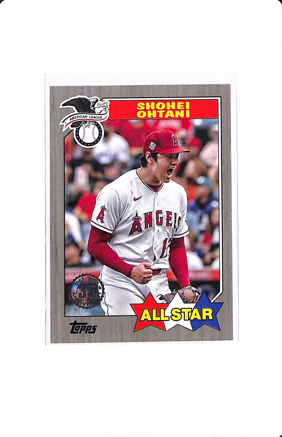 2022 TOPPS 1987 ALL STAR SHOHEI OHTANI GREY BORDER 040/299