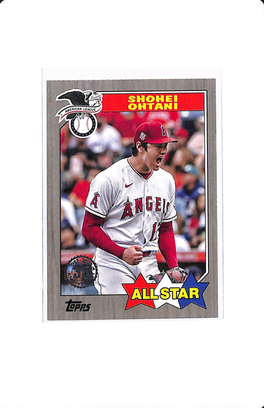2022 TOPPS 1987 ALL STAR SHOHEI OHTANI GREY BORDER 040/299