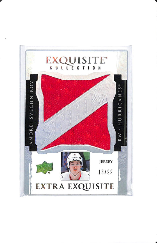 2021-22 UD BLACK DIAMOND ANDREI SVECHNIKOV EXTRA EXQUISITE JERSEY /99 ECE-AS