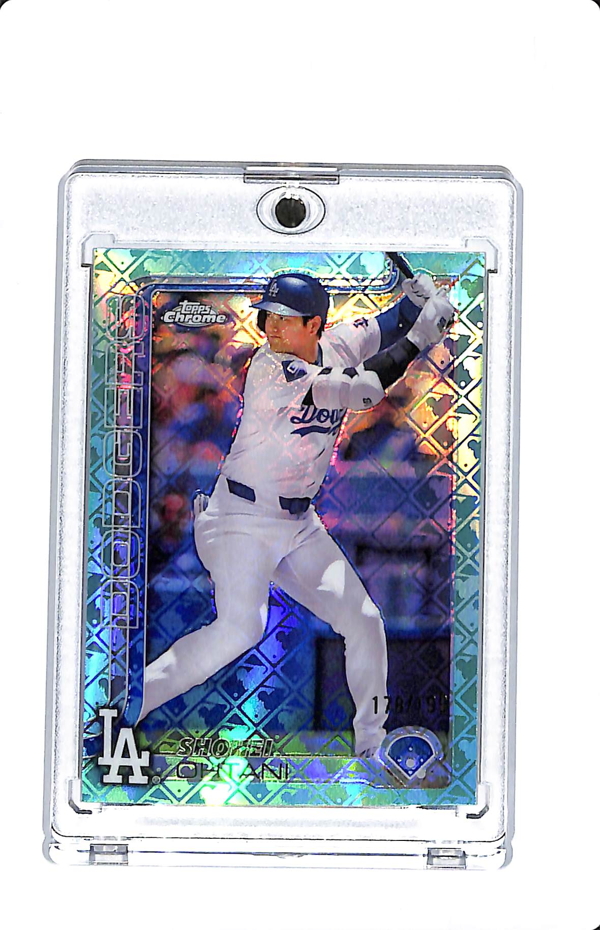 2025 TOPPS CHROME LOGOFRACTOR EDITION AQUA SHOHEI OHTANI 178/199