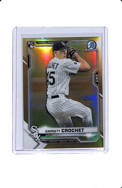 2021 BOWMAN CHROME GOLD GARRETT CROCHET RC 29/50
