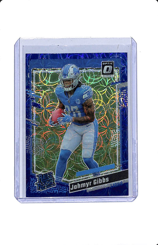 2023 PANINI DONRUSS OPTIC JAHMYR GIBBS BLUE SCOPE RATED ROOKIE