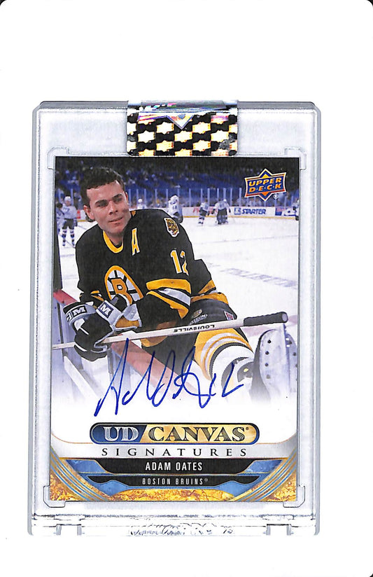 2024-25 UD CLEAR CUT ADAM OATES UD CANVAS SIGNATURES