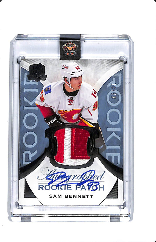 2015-16 UD THE CUP SAM BENNETT ROOKIE AUTO PATCH 10/99