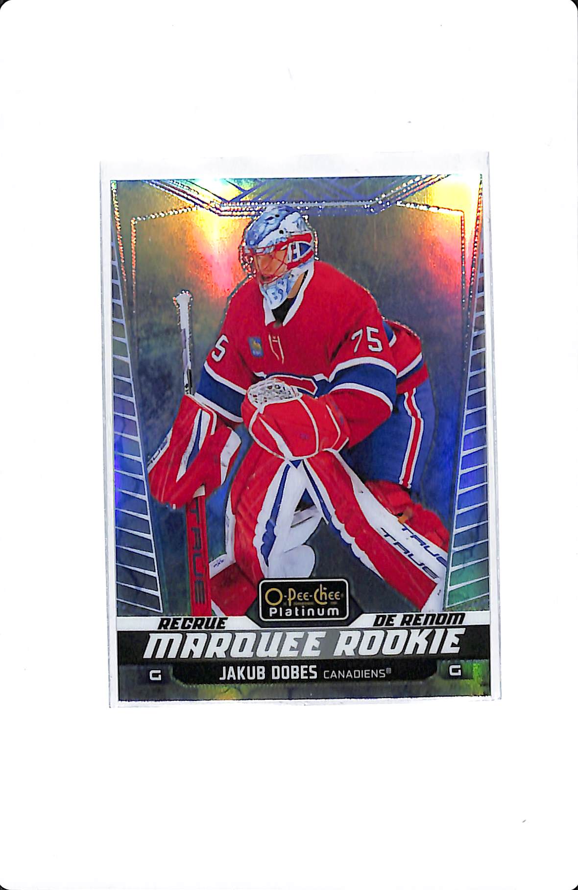 2024-25 UD O-PEE-CHEE PLATINUM JAKUB DOBES MARQUEE ROOKIE ARTIC FREEZE /99 #223