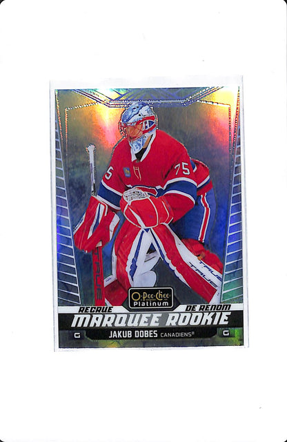 2024-25 UD O-PEE-CHEE PLATINUM JAKUB DOBES MARQUEE ROOKIE ARTIC FREEZE /99 #223