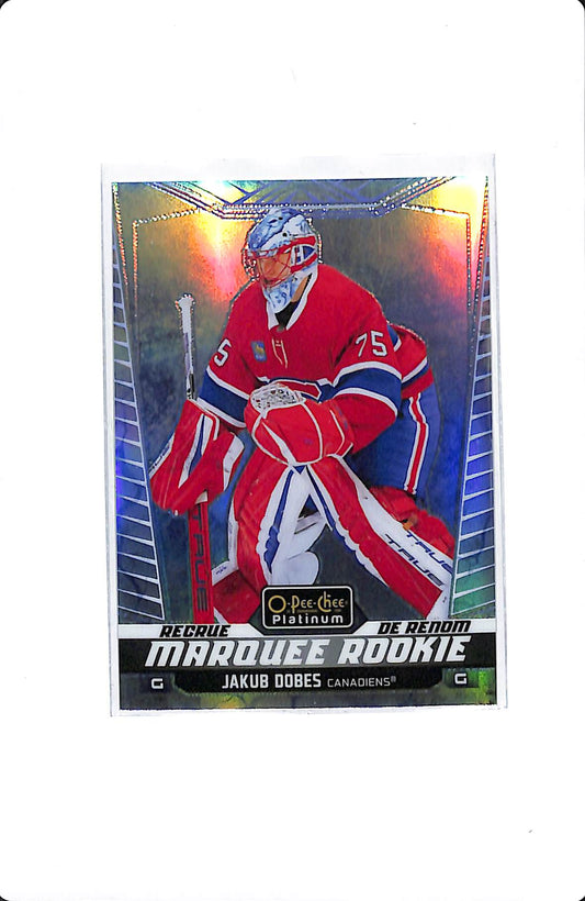 2024-25 UD O-PEE-CHEE PLATINUM JAKUB DOBES MARQUEE ROOKIE ARTIC FREEZE /99 #223