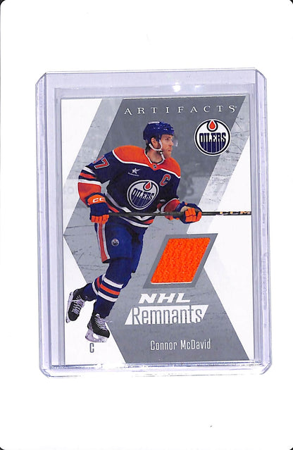 2025-26 UD ARTIFACTS CONOR MCDAVID NHL REMNANTS JERSEY #NR-9