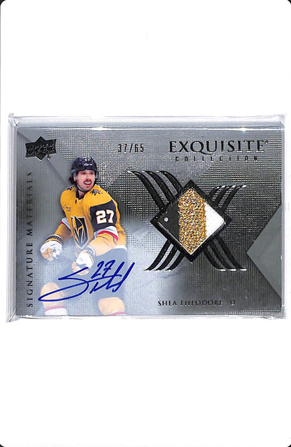 2022-23 UD EXQUISITE COLLECTION SHEA THEODORE SIGNATURE MATERIALS /65 #ESM-ST