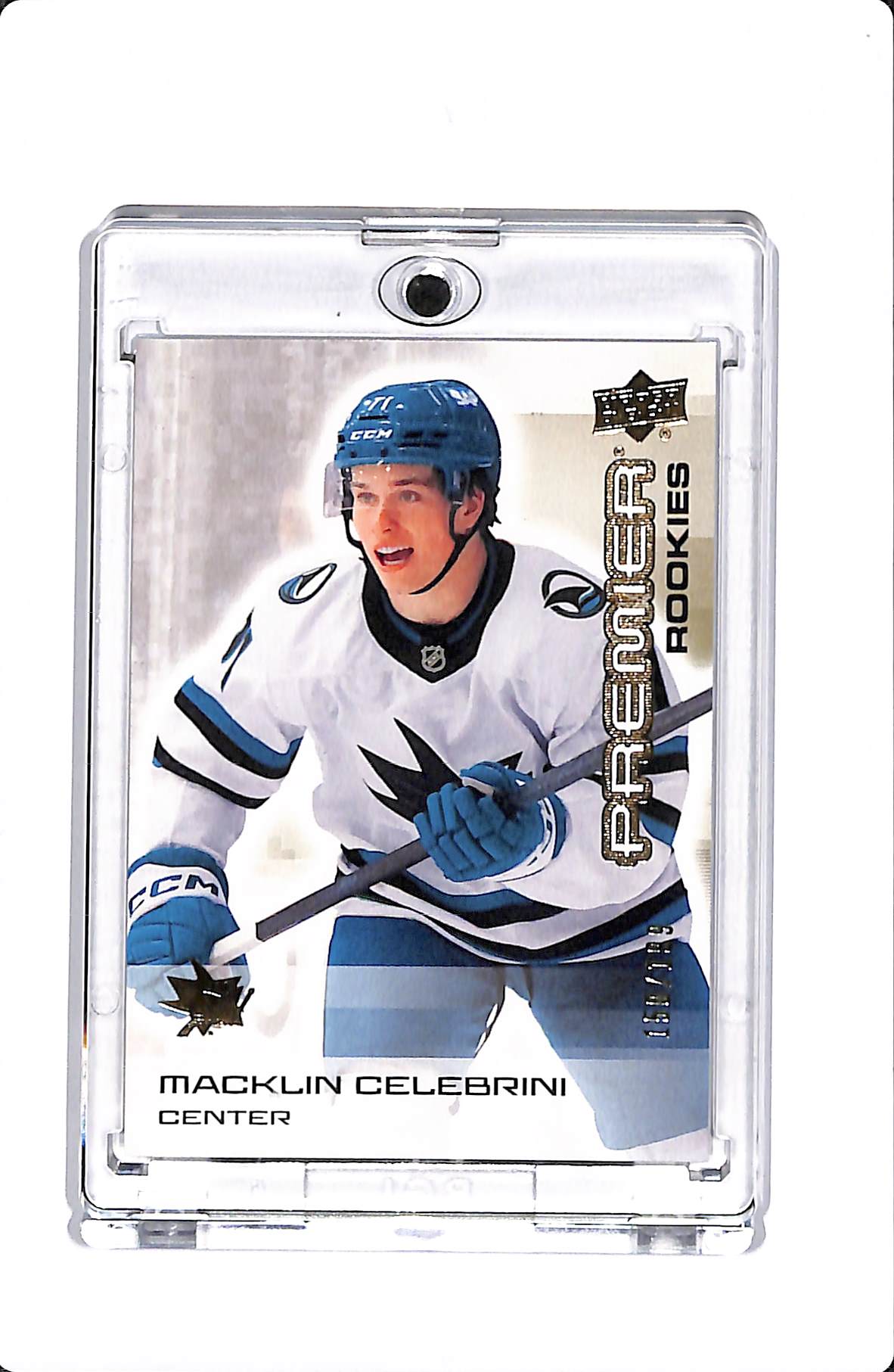 2024-25 UPPER DECK PREMIER MACKLIN CELEBRINI PREMIER ROOKIE GOLD /199 #101