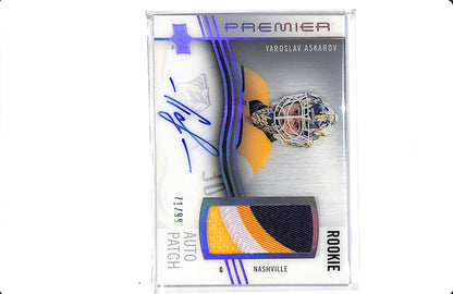 2023-24 UPPER DECK PREMIER YAROSLAV ASKAROV ROOKIE AUTO PATCH /99 #AHR-YA