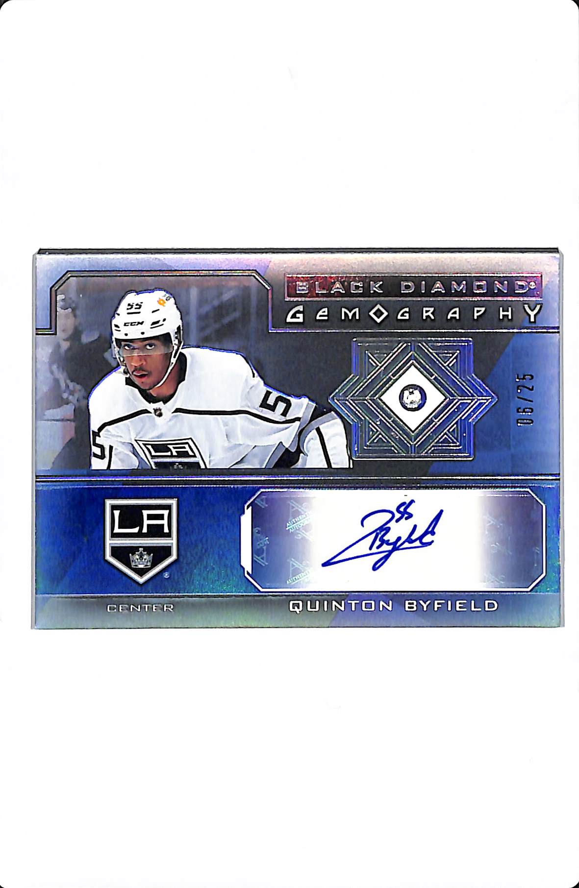 2021-22 UD BLACK DIAMOND QUINTON BYFIELD GEMOGRAPHY /25 #G-QB