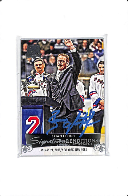 2024-25 UD THE CUP BRIAN LEETCH SIGNATURE RENDITIONS #SRR-BL