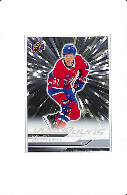 2024-25 UPPER DECK SERIES 2 OLIVER KAPANEN YOUNG GUNS OUTBURST #461