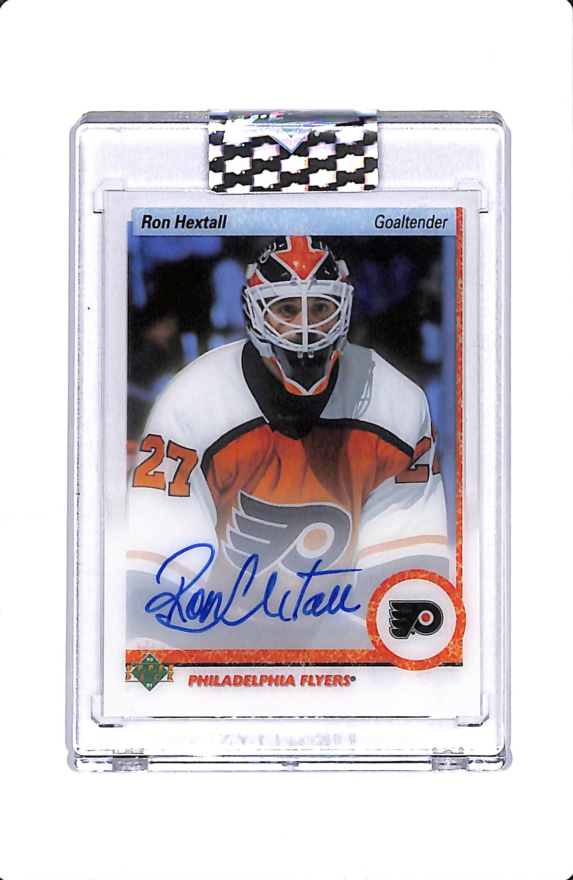 2018-19 UPPER DECK CLEAR CUT RON HEXTALL AUTO #91T-RH