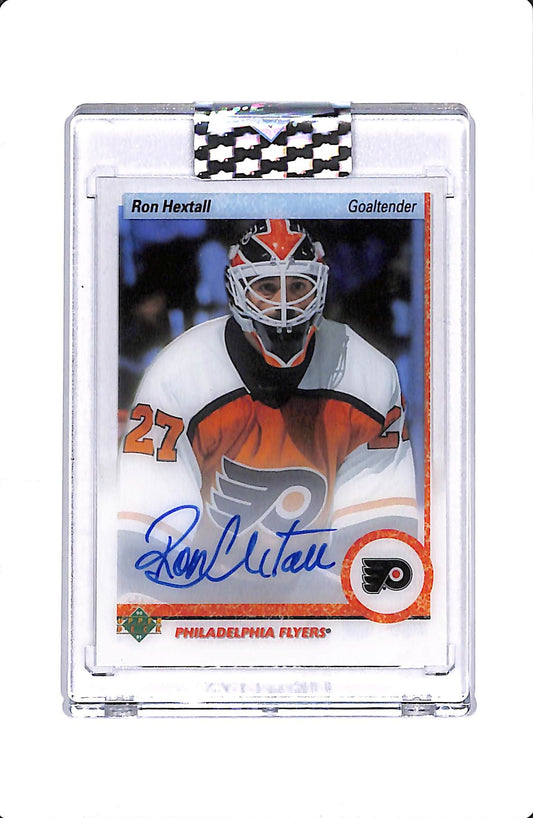2018-19 UPPER DECK CLEAR CUT RON HEXTALL AUTO #91T-RH