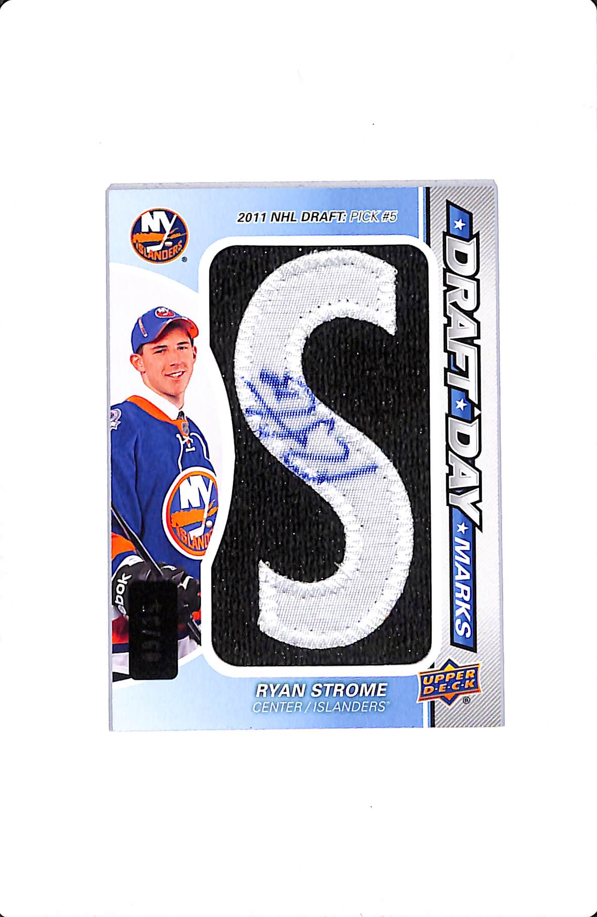 2012-13 UPPER DECK SP GAME USED RYAN STROME DRAFT DAY MARKS /35 #DDM-RS