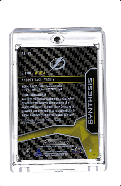 2019-20 UD ENGRAINED SYNTHESIS ANDREI VASILEVSKIY AUTO