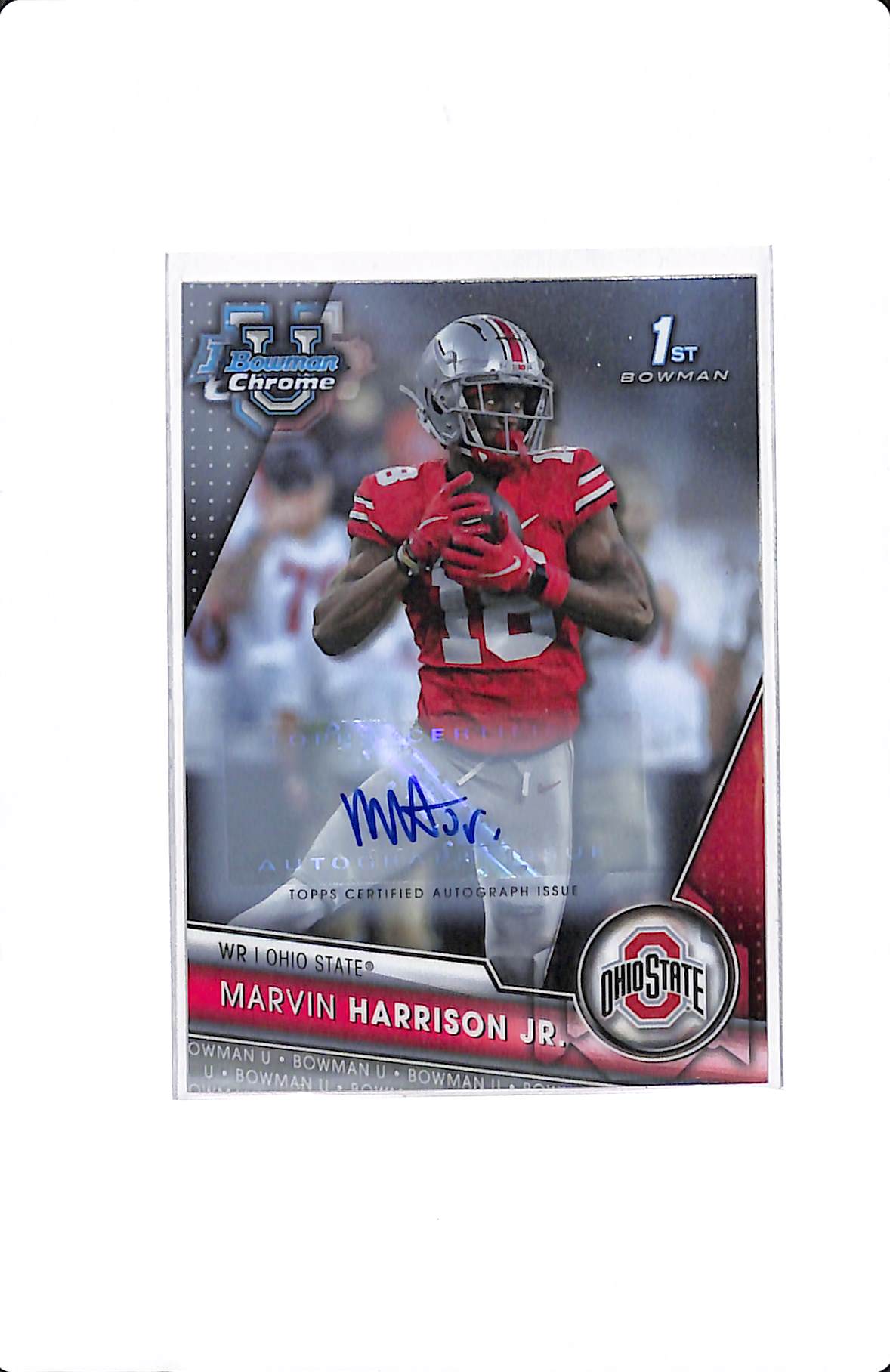 2023 TOPPS BOWMAN U MARVIN HARRISON JR 1ST AUTO #100