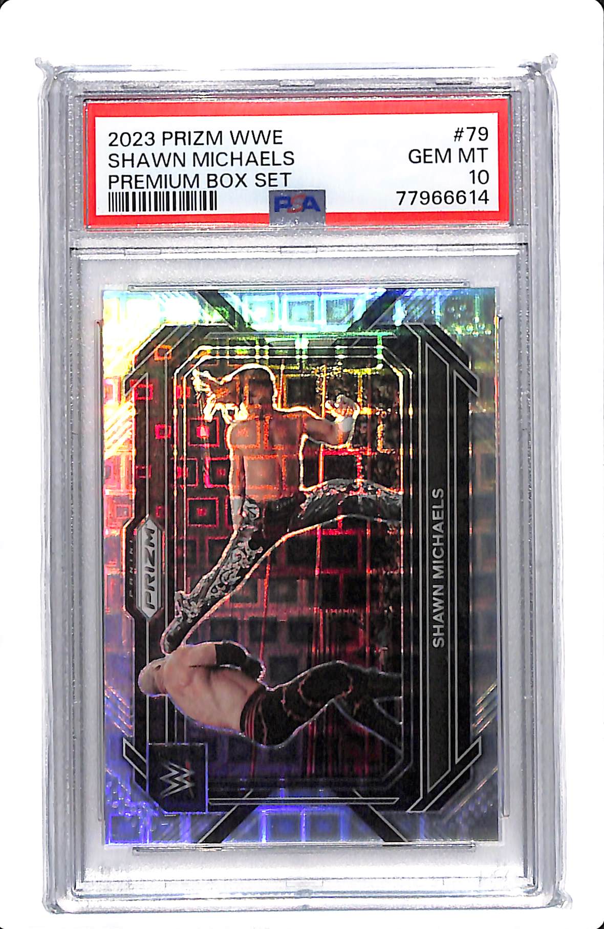 2023 PRIZM WWE SHAWN MICHAELS PREMIUM BOX SET /199 PSA 10 #79