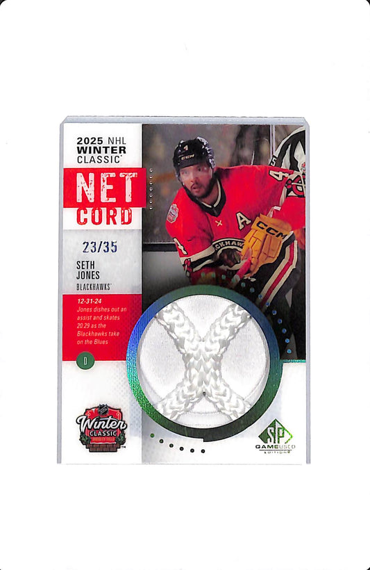 2025-26 UPPER DECK SP GAME USED SETH JONES NET CORD /35 WINTER CLASSIC #WCN-SJ