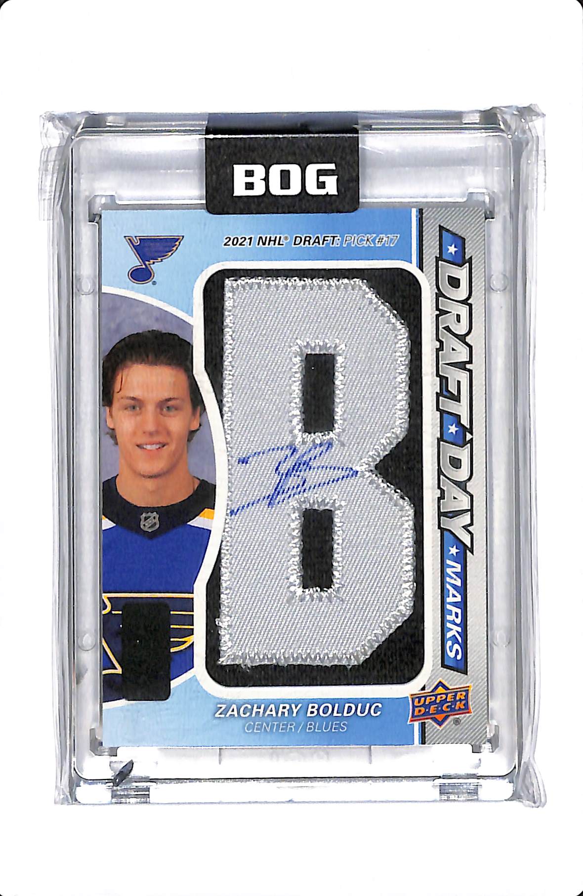 2023-24 UPPER DECK SP GAME USED ZACHARY BOLDUC DRAFT DAY MARKS /35 