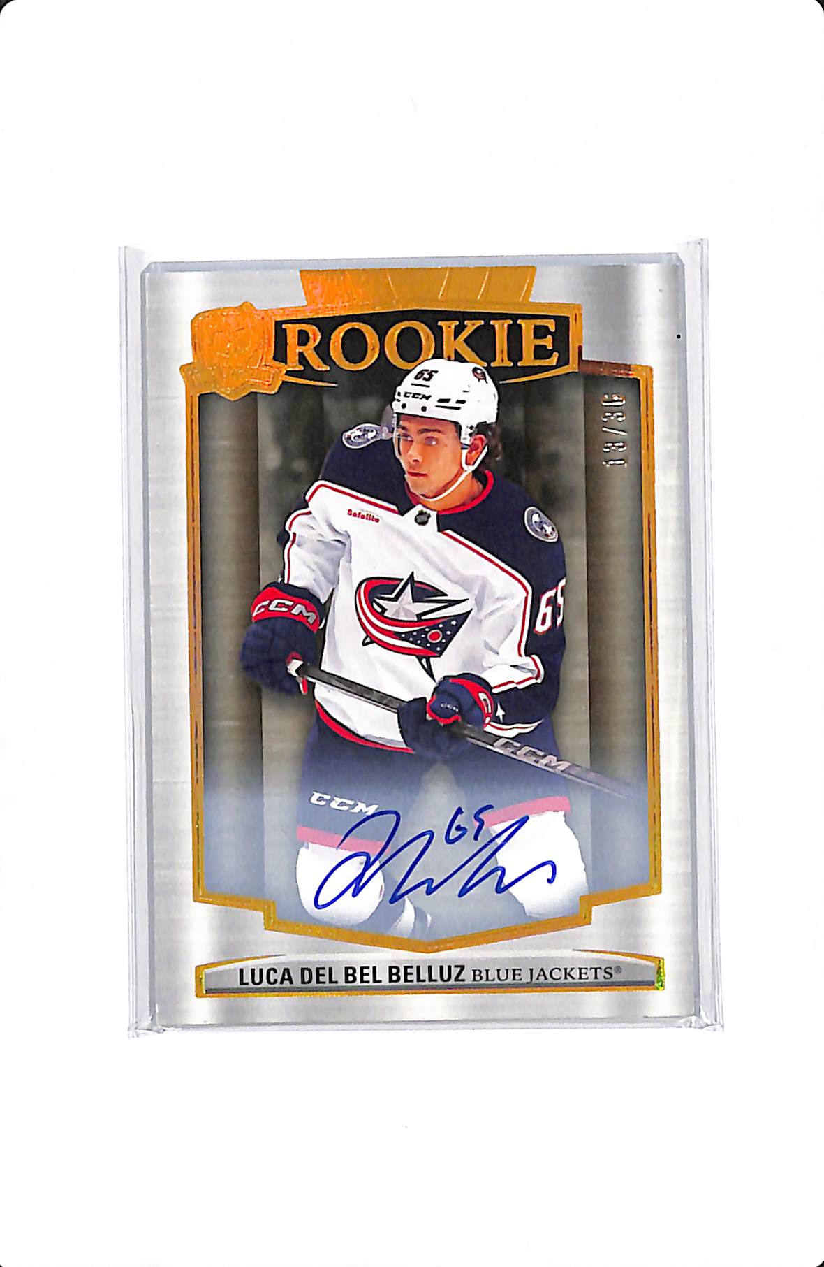2024-25 UPPER DECK THE CUP LUCA DEL BEL BELLUZ ROOKIE AUTO /36 #135