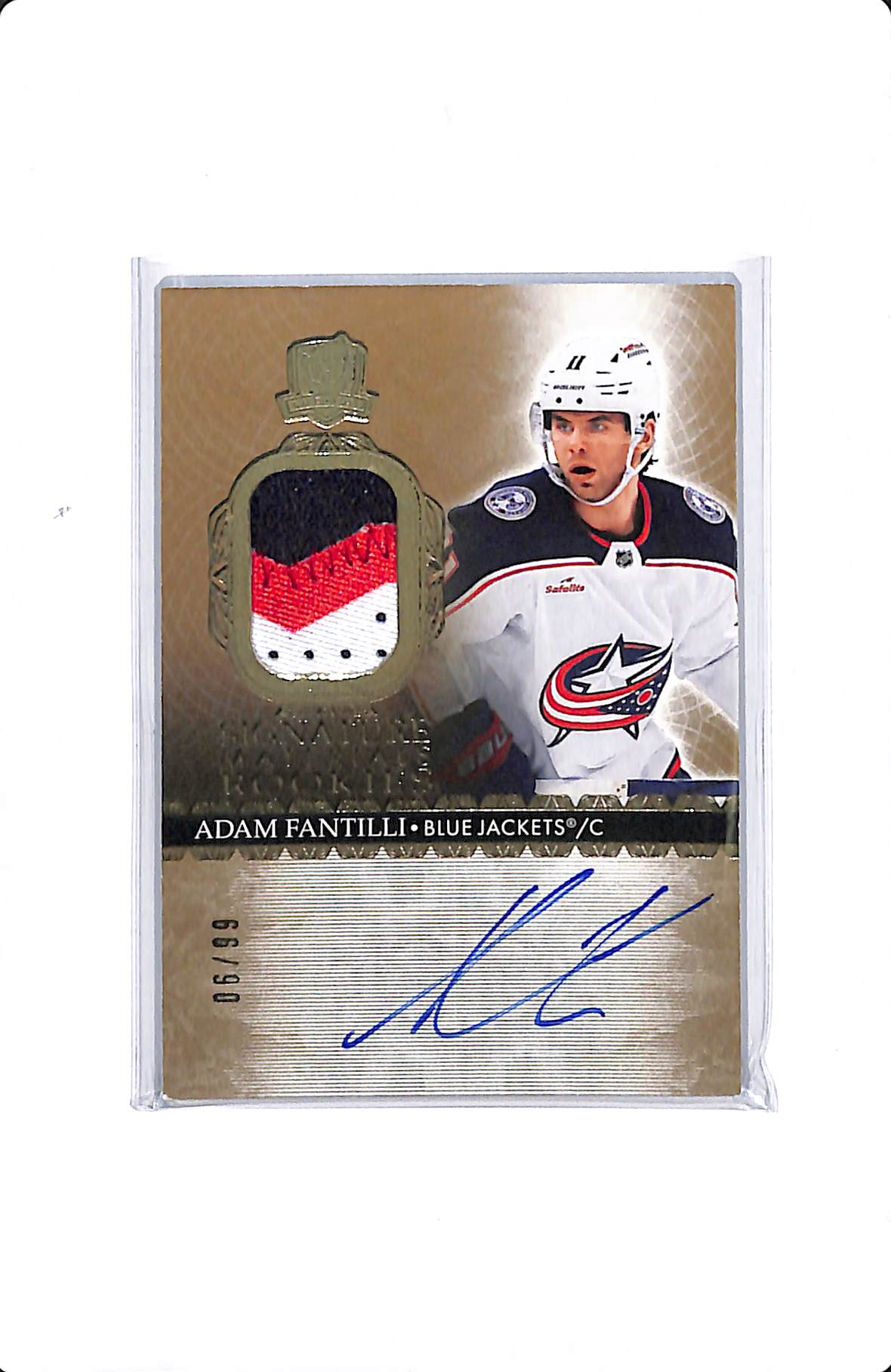 2023-24 UPPER DECK THE CUP ADAM FANTILI SIGNATURE MATERIALS ROOKIES /99 #SM-AF