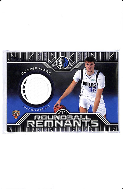 2025 TOPPS COOPER FLAGG ROUNDBALL REMNANTS JERSEY ROOKIE #RRR-CF