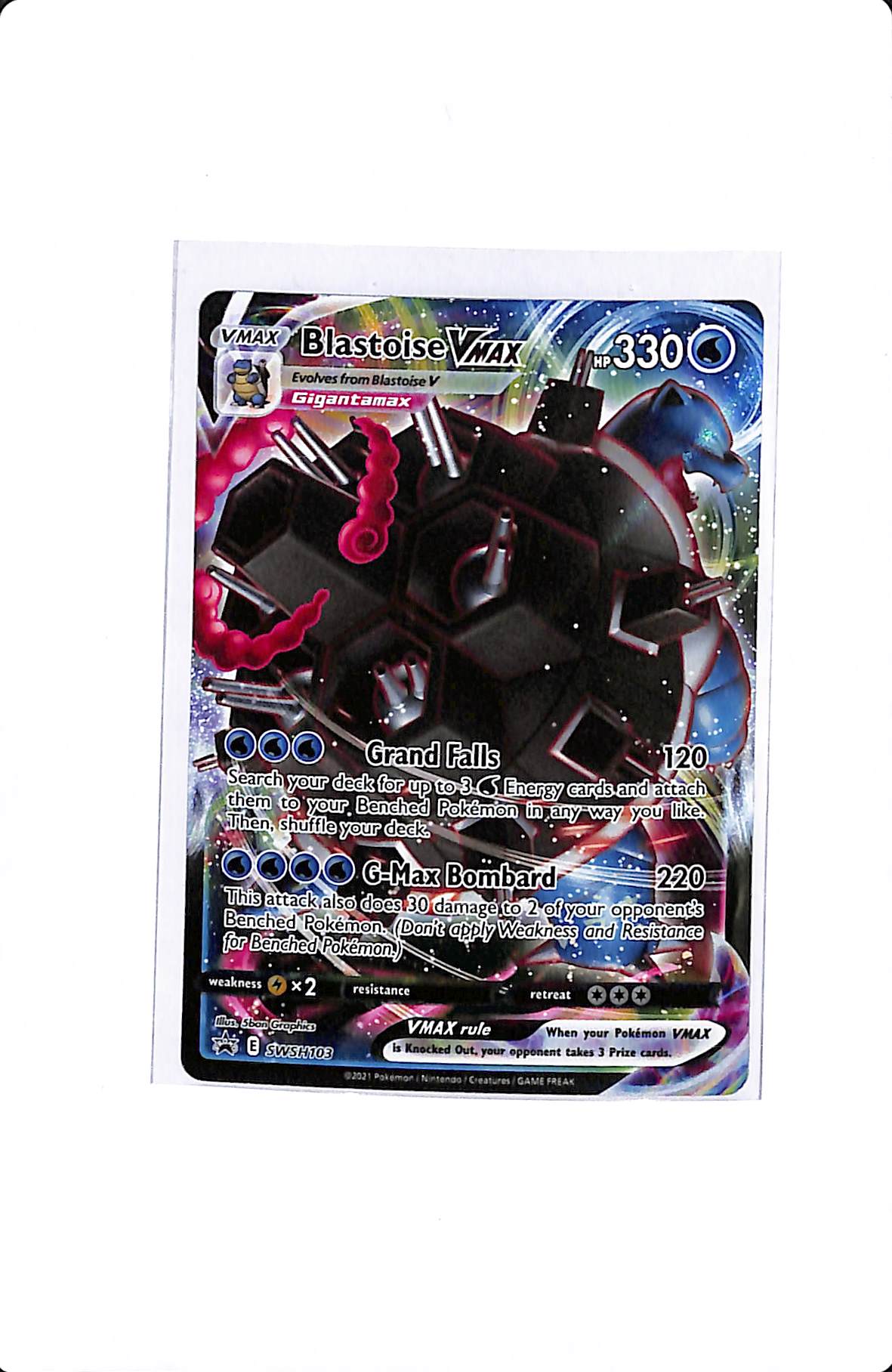 BLASTOISE VMAX SWSH PROMO SWSH103