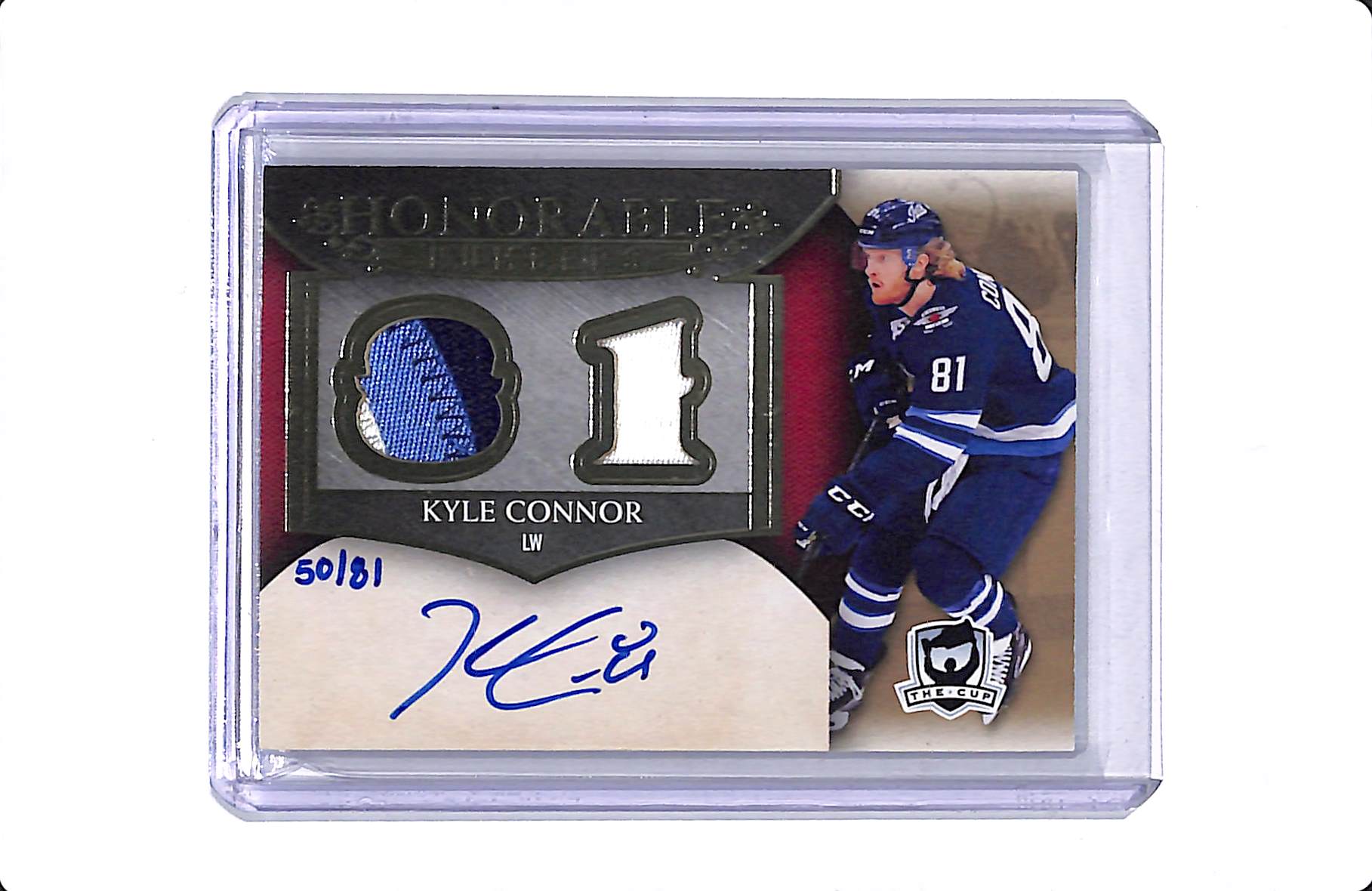 2018-19 UPPER DECK THE CUP KYLE CONNOR HONORABLE NUMBERS AUTO /81 #HN-KC