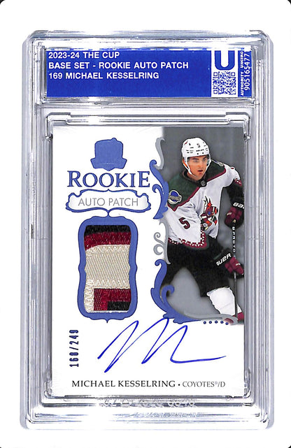 2023-24 UPPER DECK THE CUP MICHAEL KESSELRING ROOKIE AUTO PATCH /249 #169