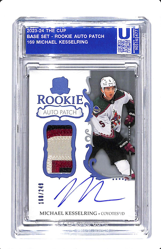 2023-24 UPPER DECK THE CUP MICHAEL KESSELRING ROOKIE AUTO PATCH /249 #169