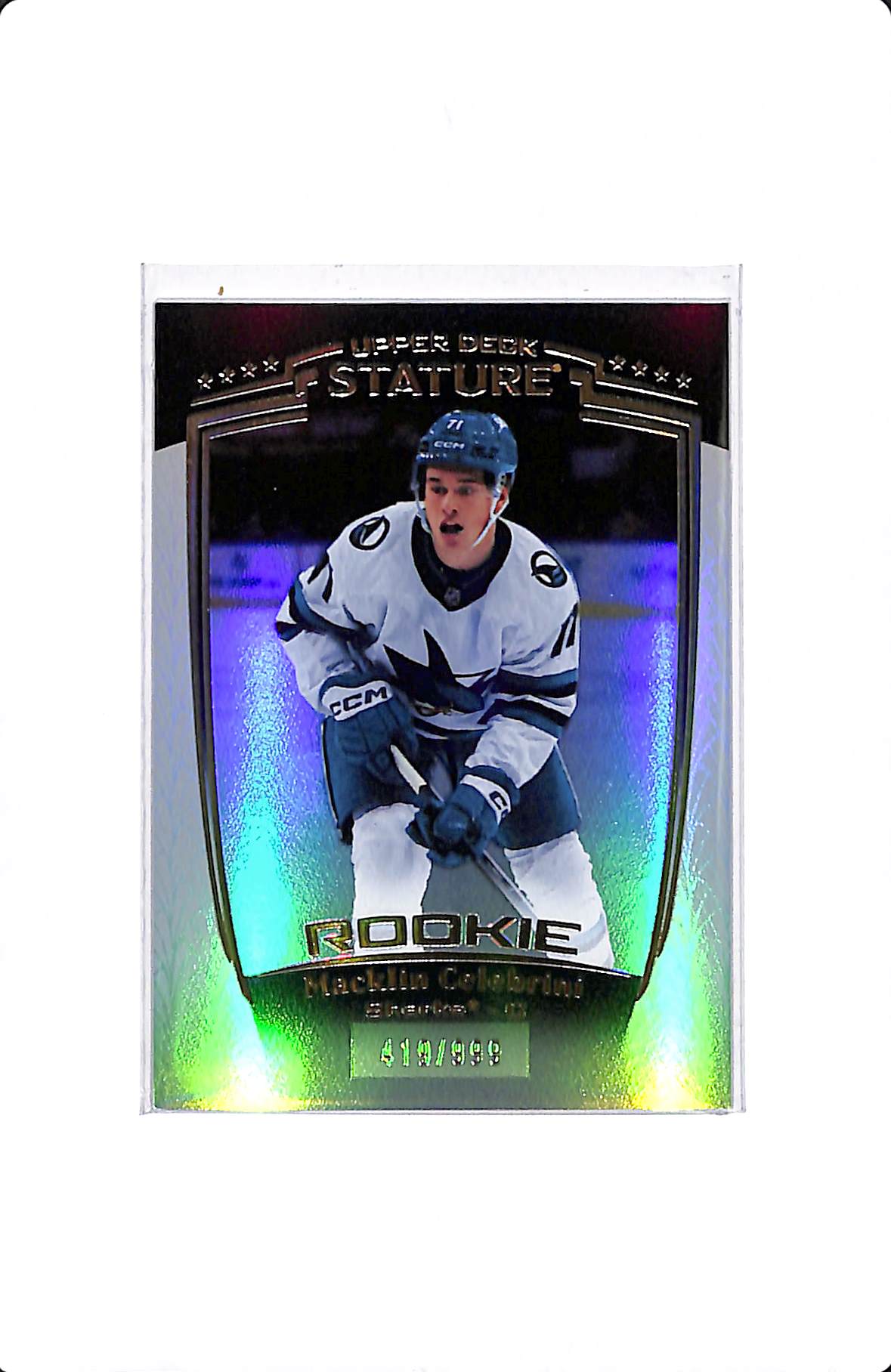 2024-25 UPPER DECK STATURE MACKLIN CELEBRINI ROOKIE /999 #31